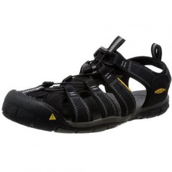Keen CLEARWATER CNX M-RAVEN /BURNT HENNA - Sandalias de material sintético hombre, Black-Gargoyle, 46