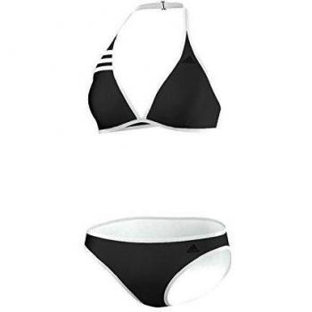 adidas BW ESS HN BI 3S - Bañador para mujer, color negro / blanco, talla 34
