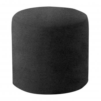 Softline Drum M - Asiento/Mesa auxiliar negro/tela Felt 636/A 40cm / Ø 45cm