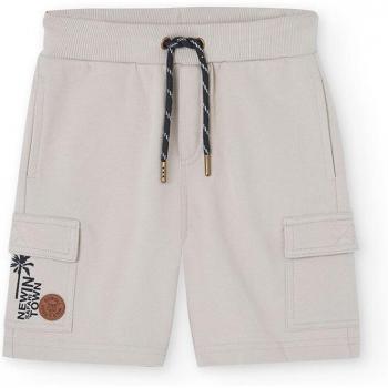 Bermudas felpa de niño Boboli 518149 PIEDRA ropa niños CORDONETS