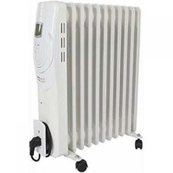 Radiador de aceite Perel 2500 W - 11 aletas - Pantalla LCD