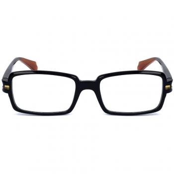 Montura de Gafas Mujer Alyson Magee AMO 010 BLACK BROWN, Armazones para Mujer Negros, Lentes Recetadas Para Mujer Negros, Gafas Recetadas para Mujer Negras