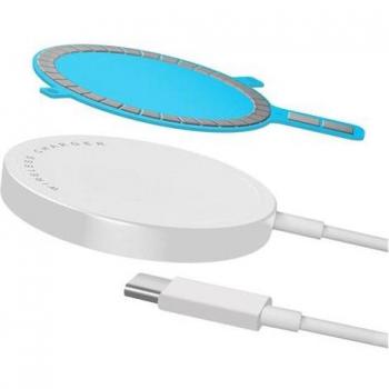 Kit MagSafe Cargador Inalámbrico 15W con Adaptador Adhesivo Magnético