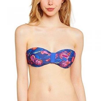 Banana Moon Aimo Isflor - Parte de arriba de bikini Mujer, color azul marino / fucsia, talla 100B