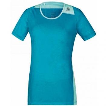 Gore Running Wear Sunlight - Camiseta manga larga para mujer, color azul, talla L