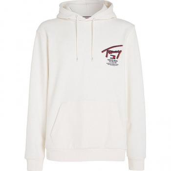 Tommy Jeans Men's Regular Fit 3D Street Hoodie - Ancient White - Size XL