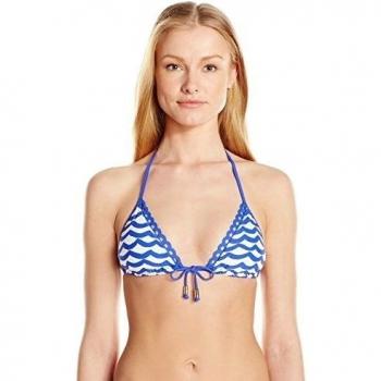 Seafolly Sujetador de Bikini Azul/Blanco ES 40