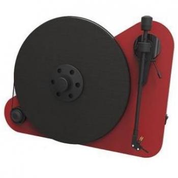 Pro-Ject VT-E BT R Bluetooth Vertical Turntable with Built-in Amplifier - Red