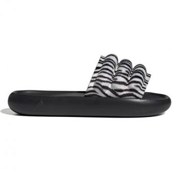 Chanclas de natación Adidas Adilette Zplaash negras, diseño cómodo y ligero, material sintético resistente al agua, suela de EVA para mayor amortiguación y tracción, ideales para uso en piscina o playa