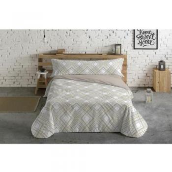 Juego de funda nórdica Hosteline Líneas Beige Cama de 135 3 Piezas