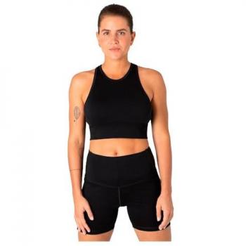 Super.natural Women's Liquid Flow Sports Top - Jet Black, XS, Merino Wool