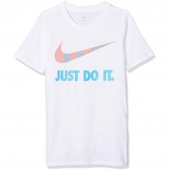Nike Just Do It Splatter Camiseta, Niño, Blanco, XS