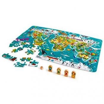 Hape 2-in-1 World Map Puzzle and Game