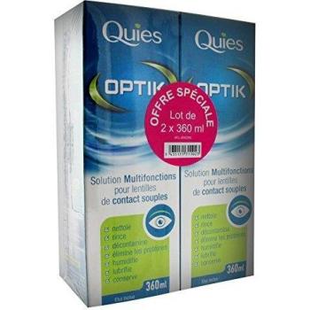 Solución Multifuncional Quies Optik 2 x 360ml