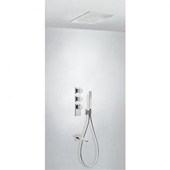 Tres Griferia - Kit De Bañera Termostático Empotrado Block System Con Cierre Y Regulación De Caudal