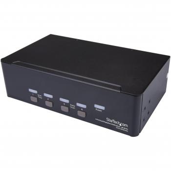 StarTech SV431DPDDUA2 4 Port DisplayPort KVM Switch - Black