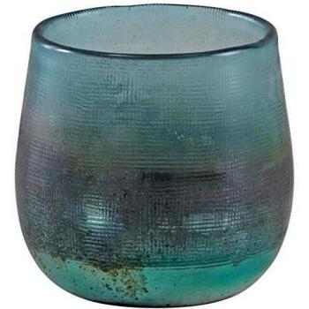 Tarro de cristal teñido turquesa para velas Aubry Gaspard