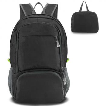 SueH Design 30L Mochila Impermeable, Mochila Plegable Ligera Al Aire Libre, Negro