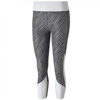 PUMA Mallas Last LAP 3/4 Graphic Blanco Negro Mujer