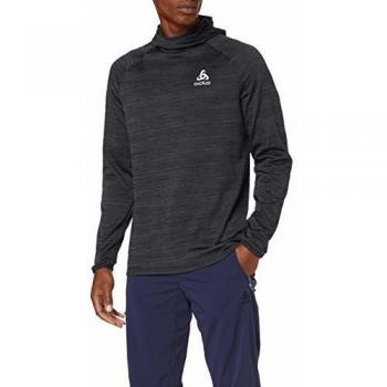 Odlo Hoody Midlayer Millennium Element-Black Melange - Jersey para Hombre, Hombre, 312962-15015, Black Melange, M