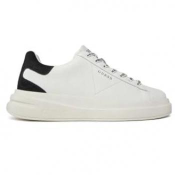 Guess Elba Sneakers With Branded Laces - Male, White, Size: 11 US Men's Sneakers, Autumn/Winter Collection