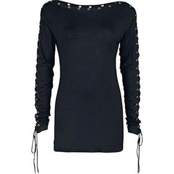 Gothicana by EMP Here To Stay Mujer Camiseta Manga Larga Negro L