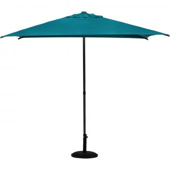 Parasol Cuadrado Inclinable Soya 2,5x2,5m Azul Canard - Acero y Poliéster Hespéride