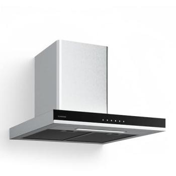 Campana Extractora Klarstein Verosteel 60 cm - 881,6 m³/h, Clase A++, Inox y Cristal, LED, 3 Velocidades + Boost