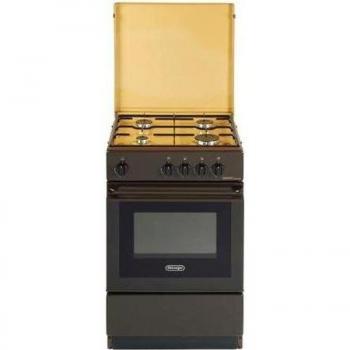 Cocina a Gas DeLonghi SGK554 GN N 4 Quemadores Forno a Gas 50x50 cm Color Marrón Coppertone