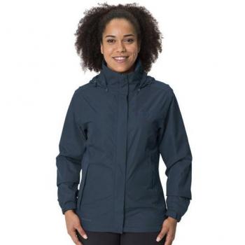 VAUDE Women's Escape Light Hardshell Jacket - Dark Sea, Size 36