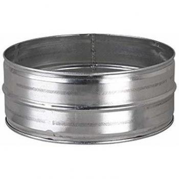 Manchon Masculino Acero Galvanizado para Conexión de Conductos Flexibles - Diámetro 80 mm