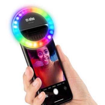 Luz led selfie aro multicolor regulable