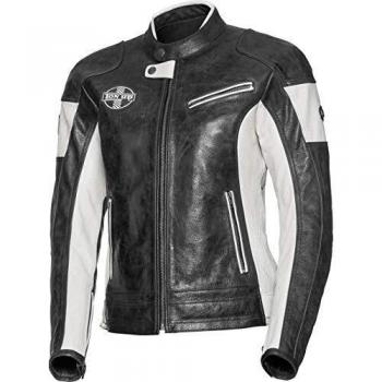 Spirit Motors Chaqueta de Moto con Protectores Chaqueta de Moto Chaqueta de Cuero de Estilo Retro para Damas 1.0, Damas, Chopper/Cruiser, 0, Cuero
