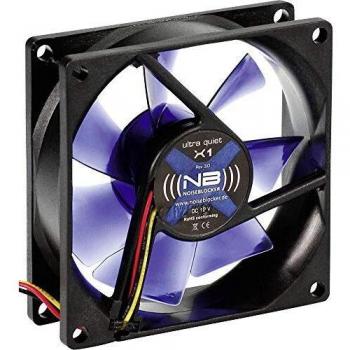 Noiseblocker Black Silent Fan NB-X1R Ultra-Silent Case Fan 80 x 80 x 25 mm