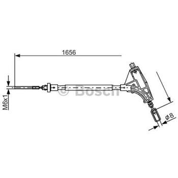 Cable de freno de mano BOSCH 1 987 477 871 para Peugeot 406 Break, Coupe y Berline