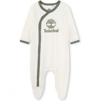 Pijama de bebé niño de algodón Timberland con logo frontal T60182