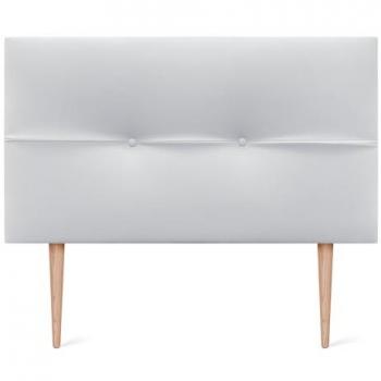 Cabecero Tapizado de Polipiel Blanco AQUALINE Pro 105x105cm con Patas para Camas 80/90/105