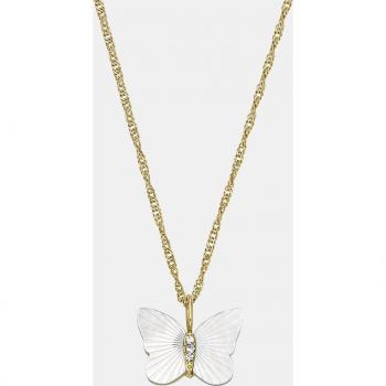 Collar Radiant Wings JF04424710 Mariposa de acero y nácar