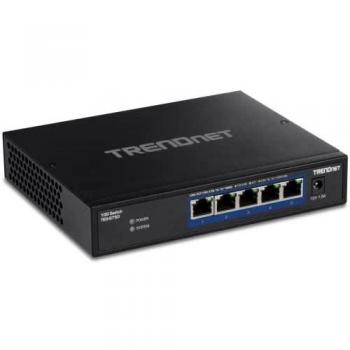 TRENDnet TEG-S750 5-Port Unmanaged Desktop Switch - 10G Ethernet (100/1000/10000) Black