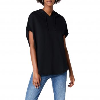 Urban Classics Women's Ladies Sleeveless Terry Hoody Sweatshirt, Black