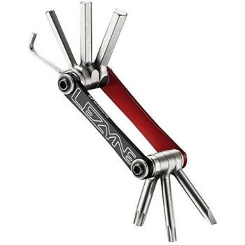 Lezyne V-7 Multiherramientas, Rojo, M