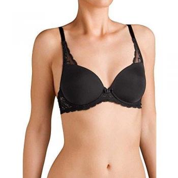 Triumph Amourette Spotlight Women's Underwire Bra with Lace Detail, Size 85B - Black