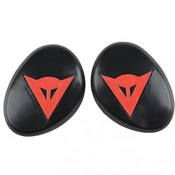 Protector deslizador de rodilla de moto Dainese RSS 4.0 - Negro Rojo (un tamaño)