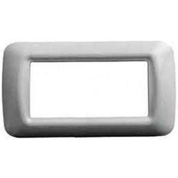 Placa Top Gewiss 6 Puertos Blanca Nublada GW22506