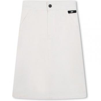 Falda de niña en denim de algodón DKNY D60057