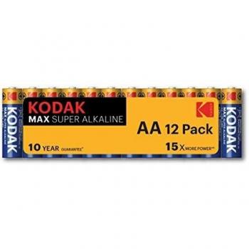 Blister pilas kodak alcalina max aa lr6 blister 12 pilas