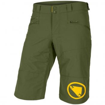 Endura Pantalones Cortos de Ciclismo Singletrack II Verde para Hombre (Tamaño M)