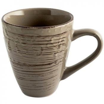 6 mug in stoneware courtyard marrone cc400