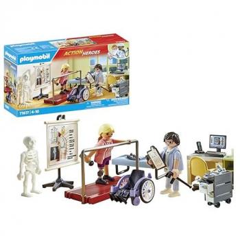PLAYMOBIL Action Heroes 71617 Ortopedia, Tratamiento especializado de Pacientes, Hecho de más del 80% de Materiales reciclados y de Base biológica, Juguetes para niños y niñas a Partir de