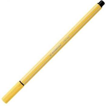 Stabilo Pen 68 Premium Fiber Tip Marker - 1mm Point Size - Light Yellow Color 23
